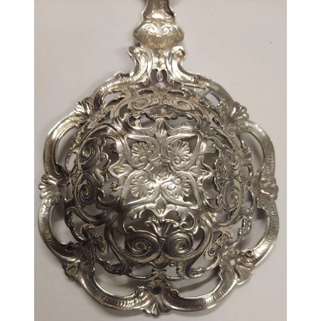 Silver Antique Sterling Frank Whiting Bon Bon Spoon For Sale - Image 8 of 12