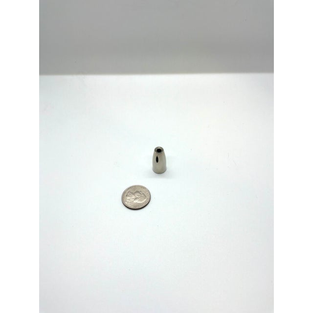Modern Baker Small Knob Polished Nickel For Sale - Image 3 of 3