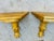 1950s Vintage Italian Gold Wall Brackets For Sale - Image 5 of 7