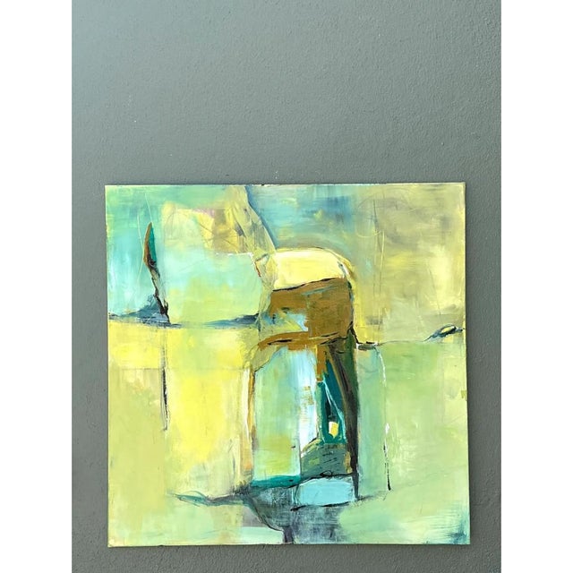 Early 21st Century Vintage Abstract Expressionist Oil Painting on Canvas For Sale - Image 5 of 12