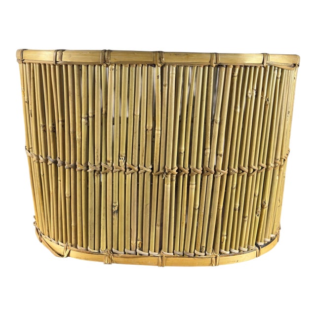 Large Vintage French Market Basket For Sale