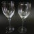 Beautiful pair of Swedish Orrefors Prelude claret wine glasses