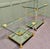 Mid-Century Glass Drinks Trolley with Matching Side Table, 1960, Set of 2 For Sale - Image 3 of 8
