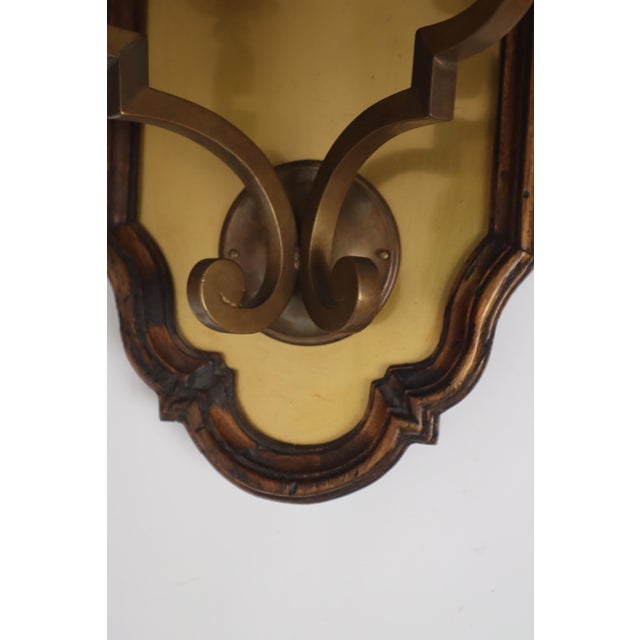 Italian Wall Lamp with Mirror Glass and Bird Lampshades, 1960 For Sale - Image 11 of 18