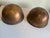 This pair of Copper and Iron plant stands are original Art Deco Period circa 1930. Painted wrought iron/steel geometric...
