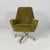 Italian modern green velvet office chair by Giulio Moscatelli for Formanova, 1970s Office chair with rounded seat and...
