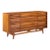 Young Manufacturing Mid Century Walnut Curved Front Credenza For Sale