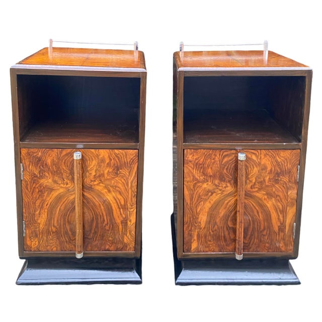 Art Deco Bedside Tables, 1930s, Set of 2 For Sale - Image 14 of 14