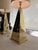 Pyramid Lamps in Brass, 1980s, Set of 2 For Sale - Image 9 of 18