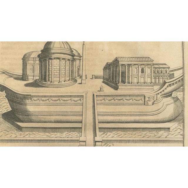 After Montfaucon, Roman Temple Architecture, 1721, Engravings, Set of 3 For Sale - Image 11 of 13
