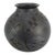 Mexican Large Mexican Black on Black Pottery Olla Signed by Jesus Pina 20thC For Sale - Image 3 of 11