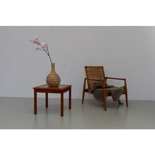 Mid-Century Modern Danish Teak and Tile Side Table, 1960s For Sale - Image 3 of 16