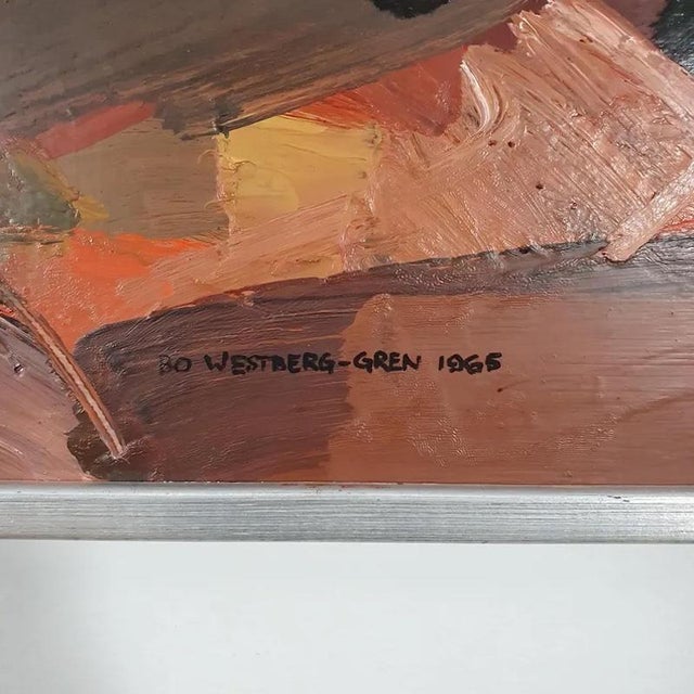 Bo Westberg-Gren, Coral, 1965, Oil on Panel For Sale - Image 7 of 18