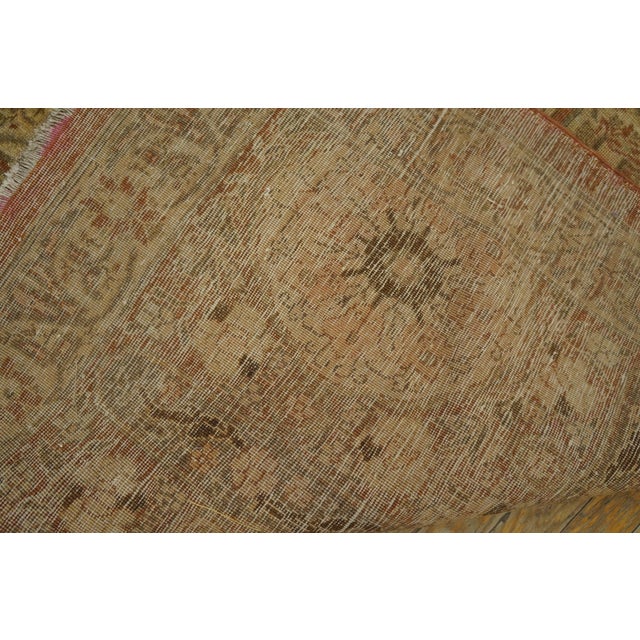 1890s Tan Camel Garden Antique Persian Tabriz Rug 11' X 17'9" Handknotted Wool Carpet For Sale In New York - Image 6 of 6