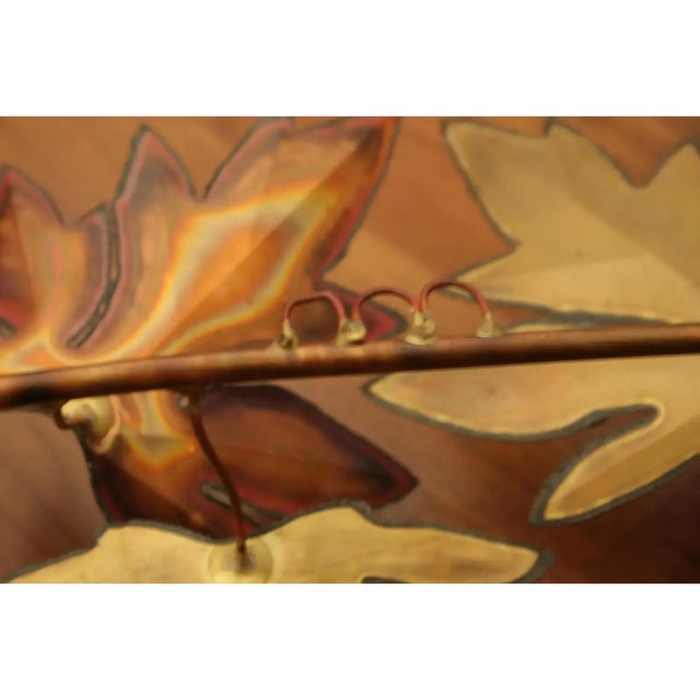 Curtis Jeré-Style Signed Copper & Brass Leaves Sculpture For Sale - Image 17 of 18