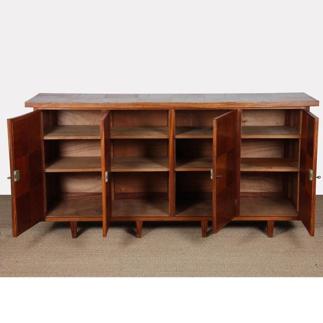 Large Modernist Sideboard in Wood, 1950s For Sale - Image 9 of 12