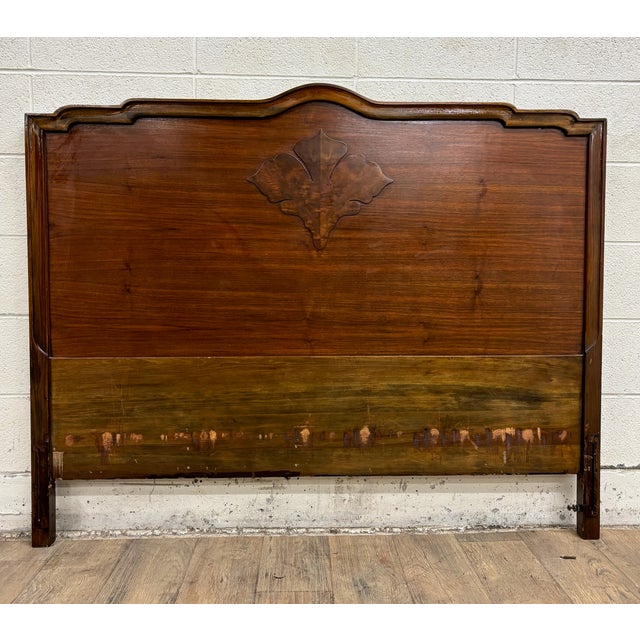 This is a gorgeous vintage, possibly antique, full sized Louis XV or Louis XVI headboard by Haglage and Hawken "Twelfth...