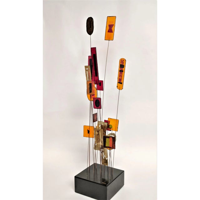 1970s Curtis Jere Brass & Acrylic "Lollypop" Sculpture For Sale - Image 5 of 13