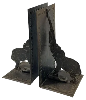 Wrought Iron Bookends by Hugo Berger for Goberg, Germany, 1910s, Set of 2