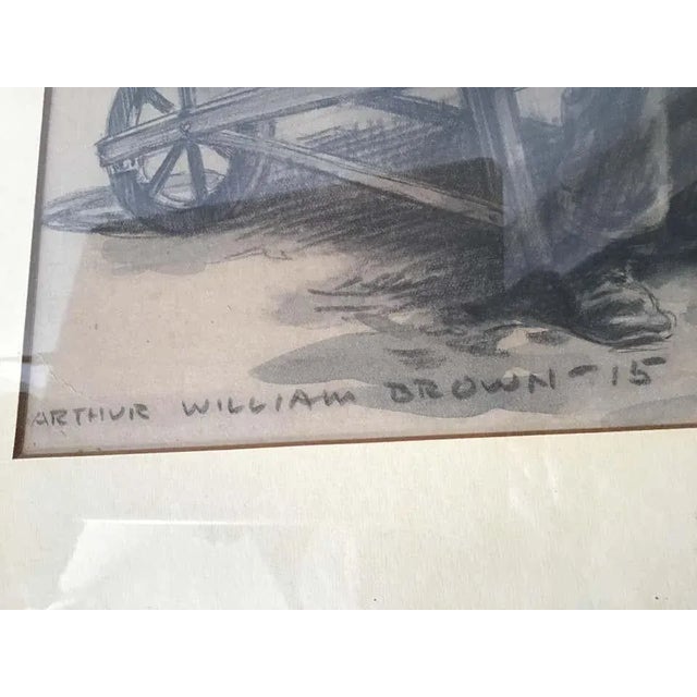 1910s Arthur William Brown Drawing, with an Inscription by Booth Tarkington, 1915 For Sale - Image 5 of 8