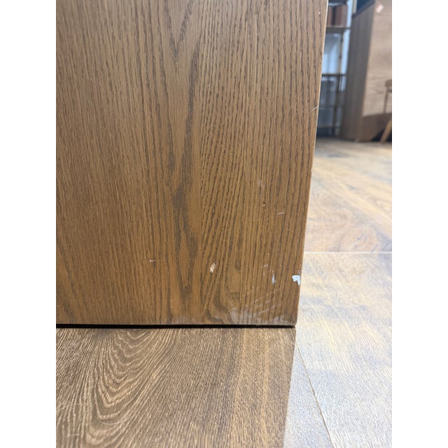 Vintage Russell Wright for Conant Ball Mid Century Modern Oak Dresser / Sideboard / Credenza With Mirrors For Sale - Image 11 of 12