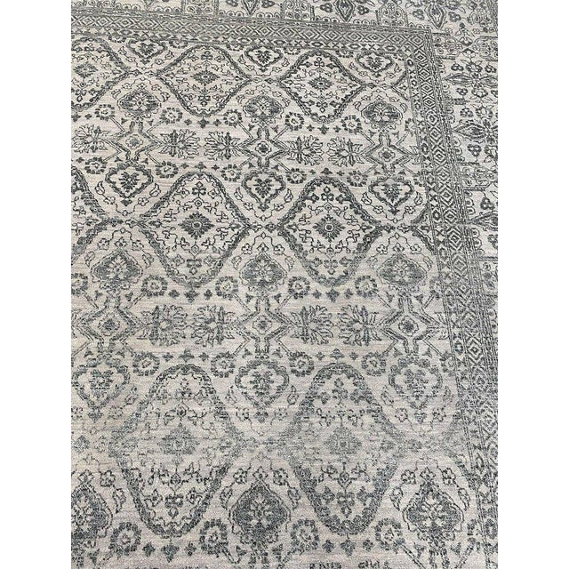 1990s Handwoven Transitional European Area Rug 10x14 For Sale In Dallas - Image 6 of 11