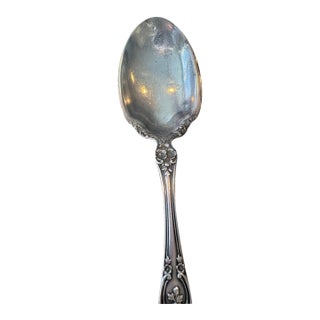 Antique Gorham Sterling Silver Sugar Spoon "Buttercup" Pattern. 6" Long. Monogram "N". For Sale