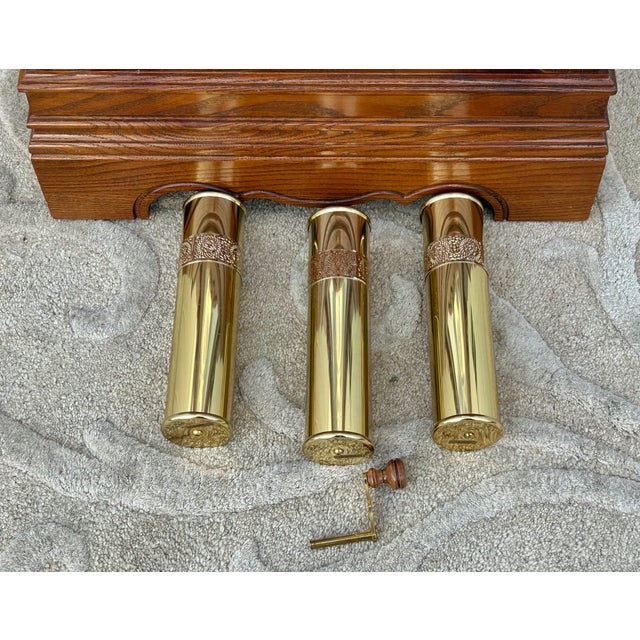 Vtg. Howard Miller Traditional Style Tall Case Grandfathers Clock For Sale - Image 10 of 16