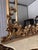 Gold Console Table with Baroque Mirror, 1890s, Set of 2 For Sale - Image 8 of 17