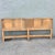 Mid-Century Modern Mid Century Modern Teak and Can King Size Headboard With Gold Accents For Sale - Image 3 of 6