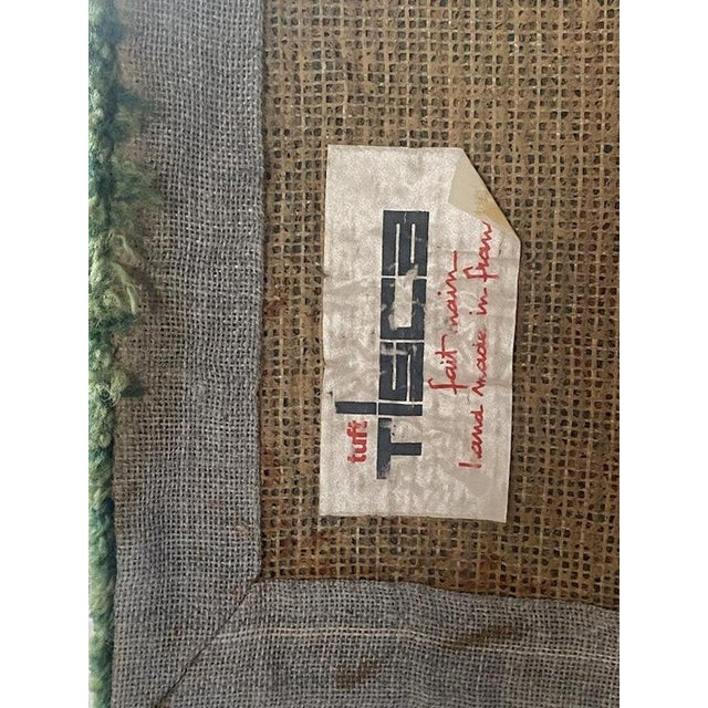 Tisca Tiara Apfel Baum Hand-Tufted Wool Rug by Frédéric, France, 1980s For Sale - Image 10 of 13