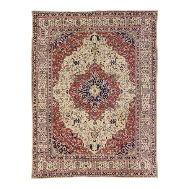 Antique Indian Agra Rug, 09'08 X 12'08 For Sale