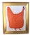 2020s Folk Art Orange Chicken Hen Rooster Painting Ruth Arenz Including the Antiqued Gold Wood Frame For Sale - Image 5 of 5