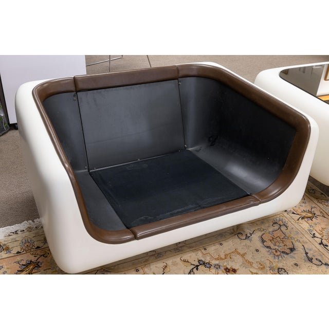 Animal Skin Vintage 1978 William Andrus for Steelcase 4 Piece Soft Seating Furniture Suite For Sale - Image 7 of 17