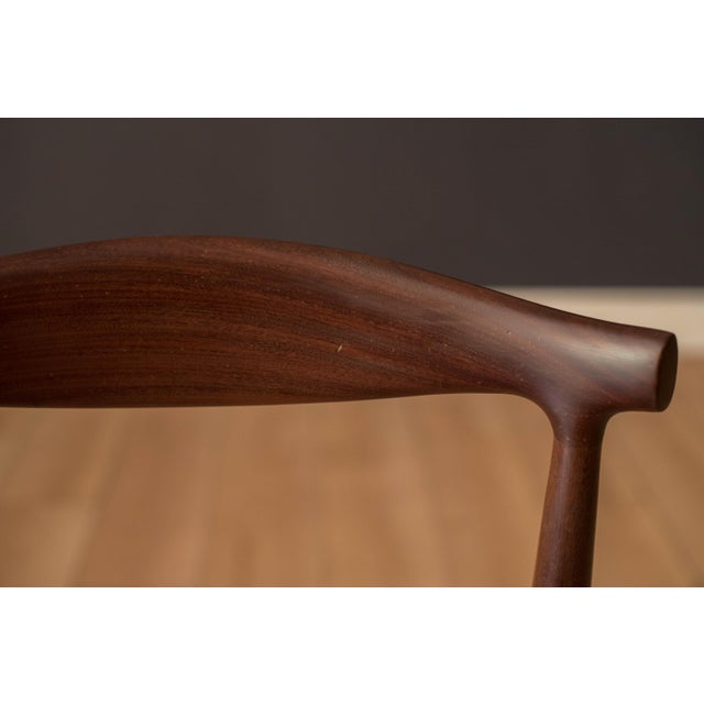 Vintage Set of Six Sculptural Solid Teak Danish Dining Chairs by Vamo Sønderborg For Sale - Image 17 of 18
