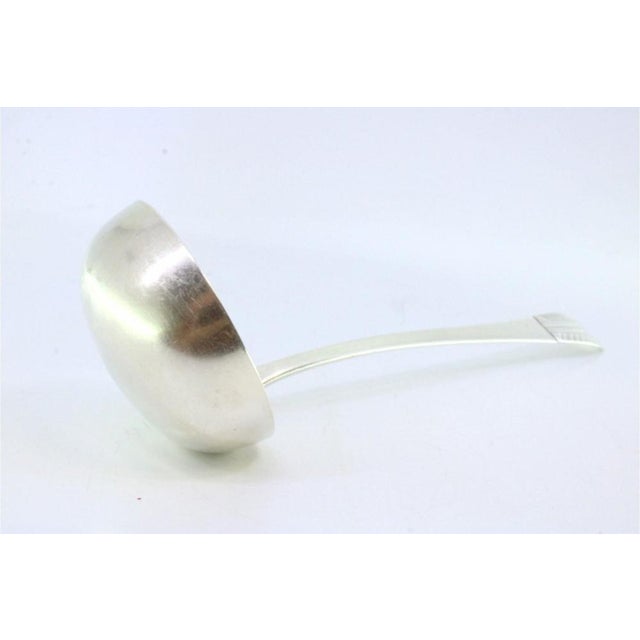 Silver Soup Ladle with Embossed Handle For Sale - Image 5 of 7