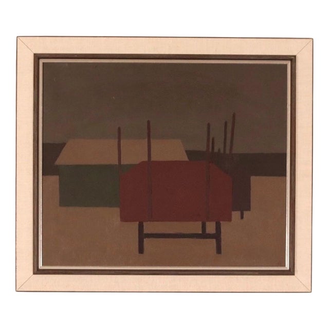 Arne Olsson, Partition, 1960s, Oil & Acrylic on Canvas, Framed For Sale