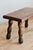 Vintage Rectangular Stool in Dark Wood with Turned Legs, 1970s For Sale - Image 4 of 8