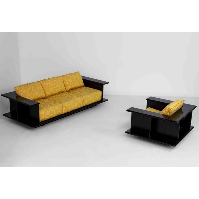 Textile Sculptural Three-Seater Sofa by Carlo Bartoli, 1970s For Sale - Image 7 of 16