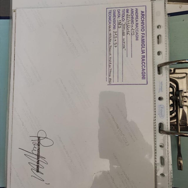 Andrea Raccagni, 1989, Mixed Media on Panel For Sale - Image 10 of 11