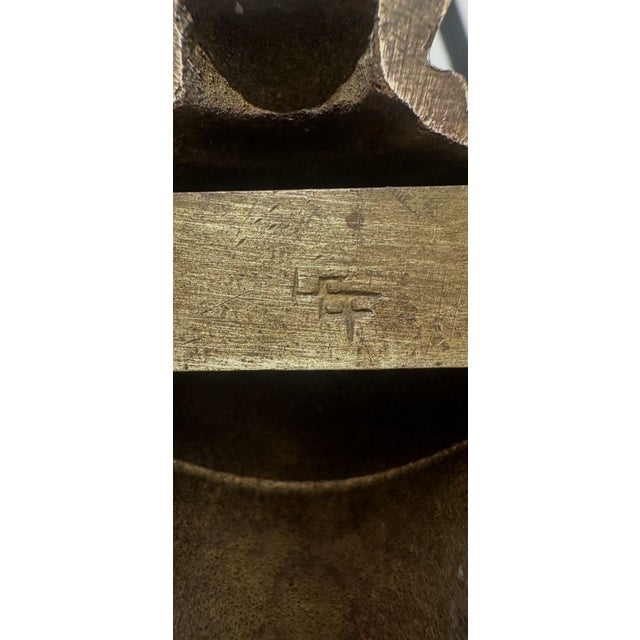 1940s 1940s English Bronze Sconces - a Pair For Sale - Image 5 of 12