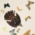 Art Deco Schumacher X Peg Norris Queen's Flight Panel Wallpaper in Sand, Set of 2 For Sale - Image 3 of 4