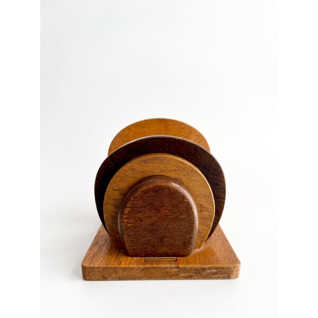 Vintage French Art Deco Wooden Bookend, 1930s For Sale - Image 6 of 9