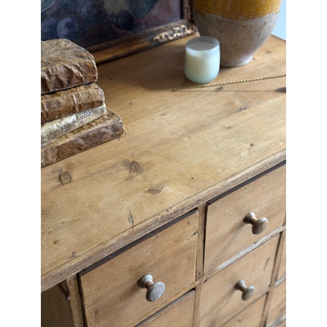 Antique English Sideboard/Chest of 9 Drawers For Sale - Image 4 of 5