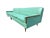 Mid-Century Modern Mid-Century Modern Turquoise & Walnut 2-Piece Sectional Sofa For Sale - Image 3 of 8