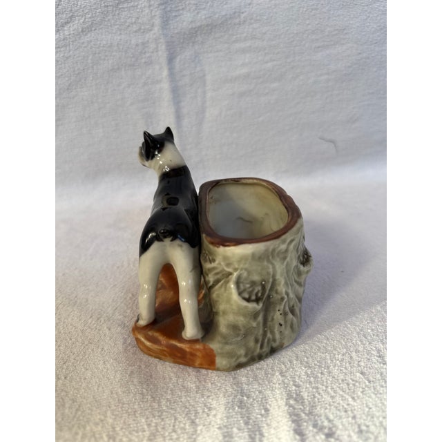 1940s 1940s Porcelain Boston Terrier Planter For Sale - Image 5 of 8