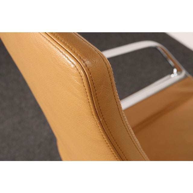 German Leather and Chrome Desk / Conference Chair by Jehs + Laub for Wilkhahn For Sale - Image 15 of 18