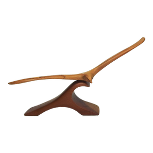 Mid 20th Century Hand Carved Wood Seagull Sculpture