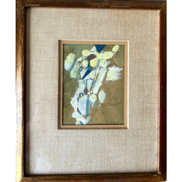 Framed Abstract Goauche-William Scharf-New York School For Sale In New York - Image 6 of 6