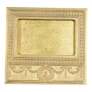 Tiffany Studios New York Adam Pattern Bronze Doré Desk Calendar Frame or Picture Frame